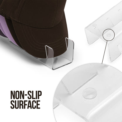 LVKY Acrylic Hat Stand (2 Stands per Box) - for 14 Caps
