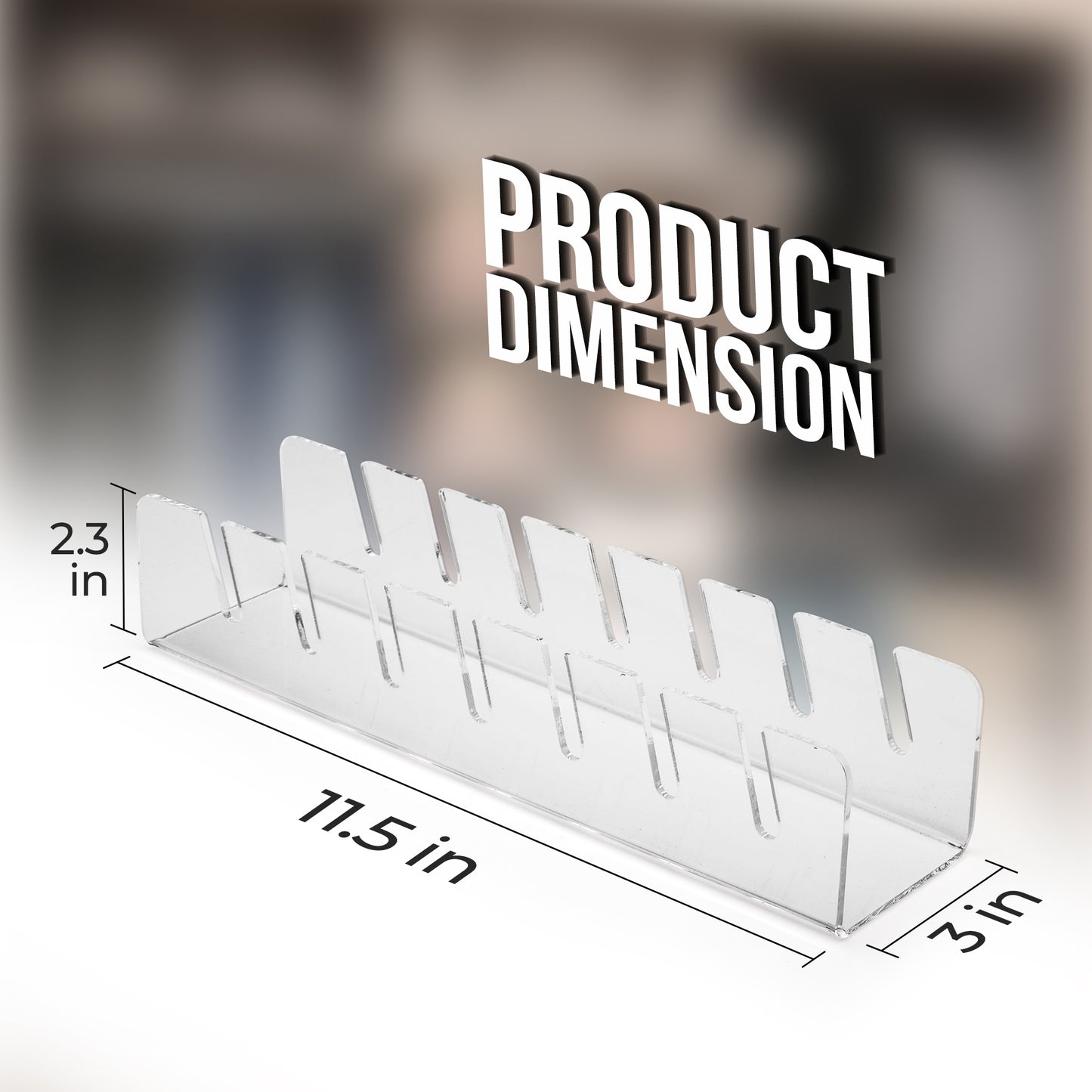 LVKY Acrylic Hat Stand (2 Stands per Box) - for 14 Caps